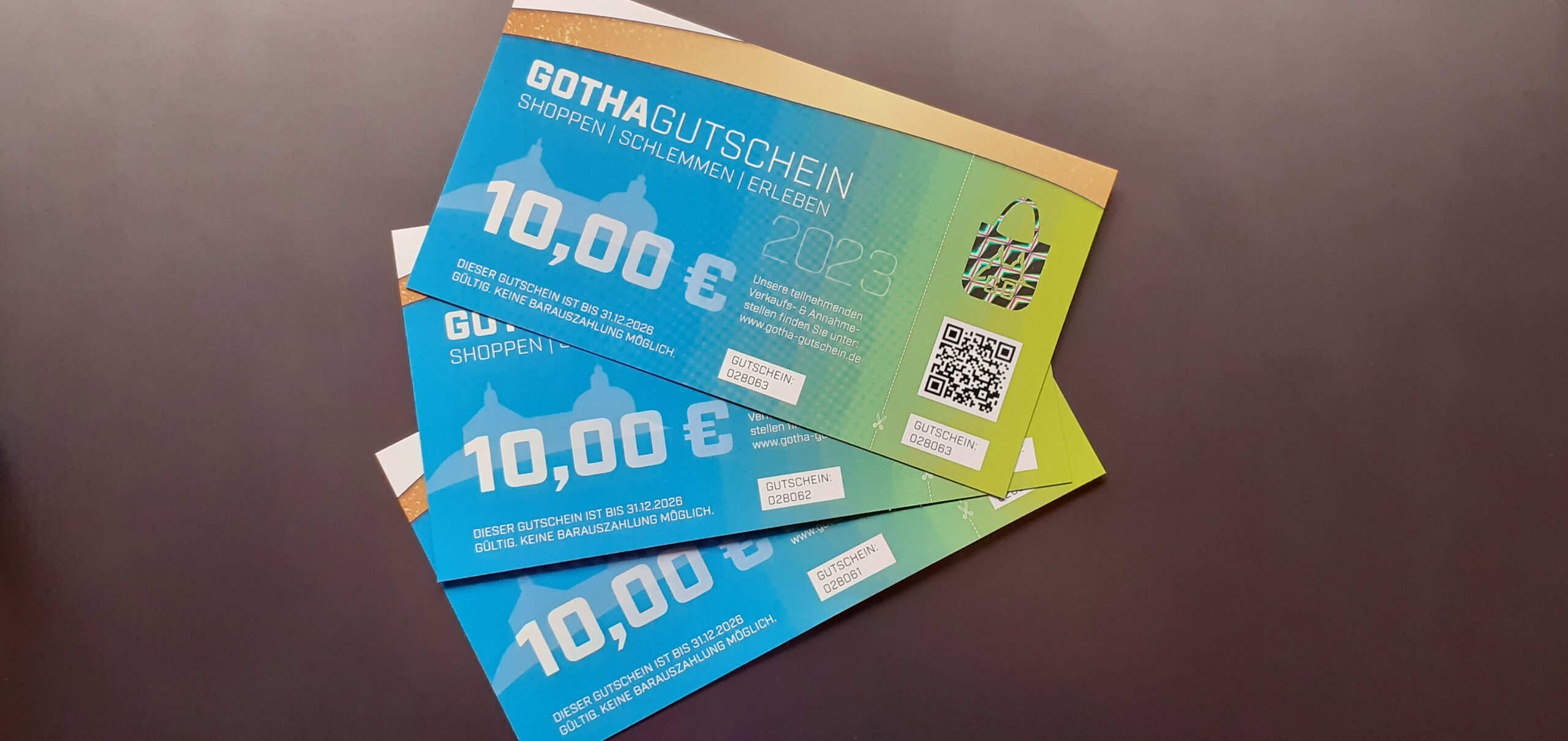 Gotha-Gutscheine übergeben - Regionalstiftung der Kreissparkasse Gotha